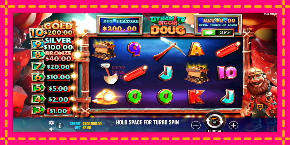 Dynamite Diggin Doug - thiết bị chơi game với phần thưởng độc đáo, hình ảnh 2