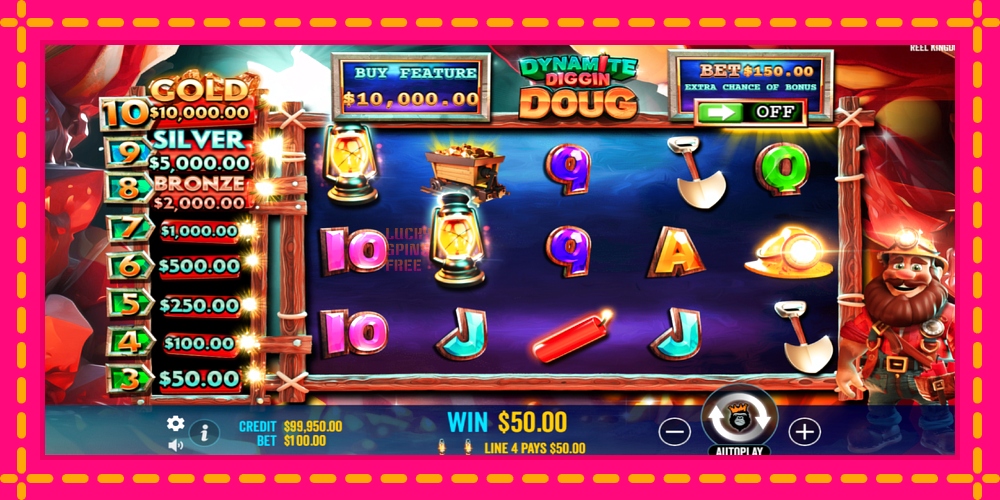 Dynamite Diggin Doug - thiết bị chơi game với phần thưởng độc đáo, hình ảnh 3