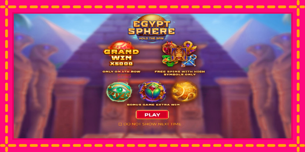 Egypt Sphere - thiết bị chơi game với phần thưởng độc đáo, hình ảnh 1