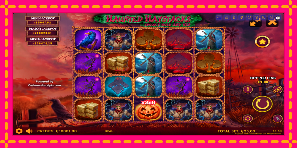 Haunted Haystacks - Spooky Hold and Win - thiết bị chơi game với phần thưởng độc đáo, hình ảnh 2