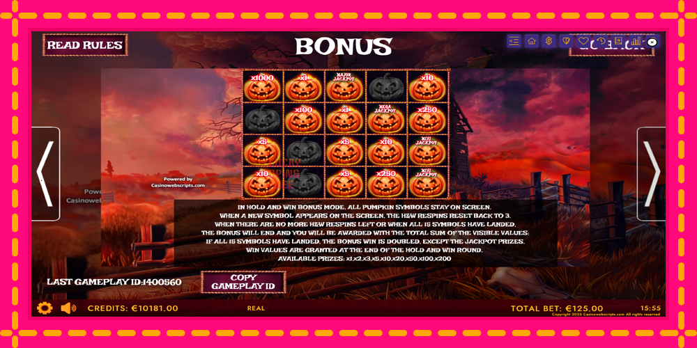 Haunted Haystacks - Spooky Hold and Win - thiết bị chơi game với phần thưởng độc đáo, hình ảnh 7