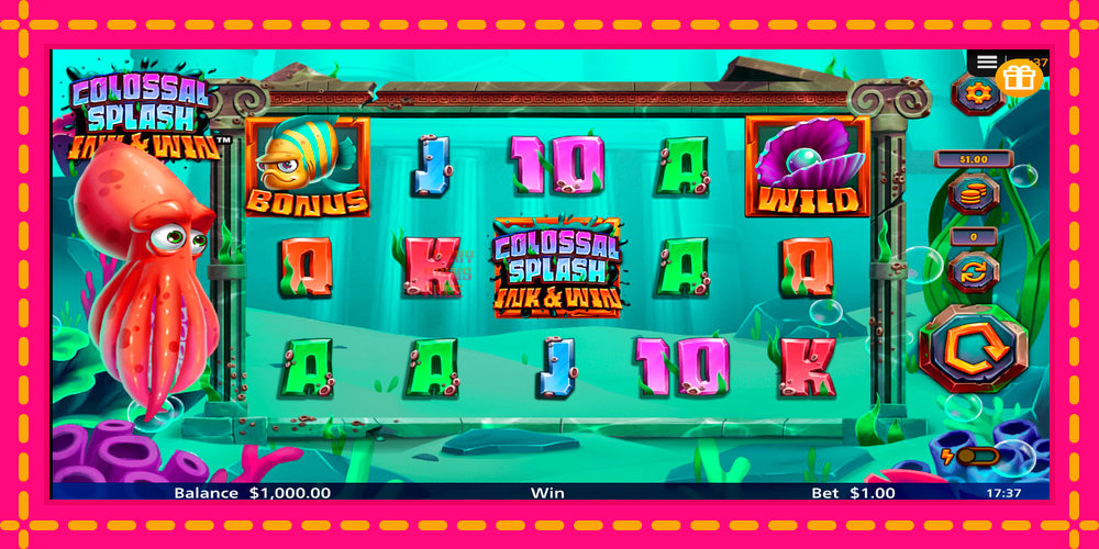 Colossal Splash Ink & Win - thiết bị chơi game với phần thưởng độc đáo, hình ảnh 1