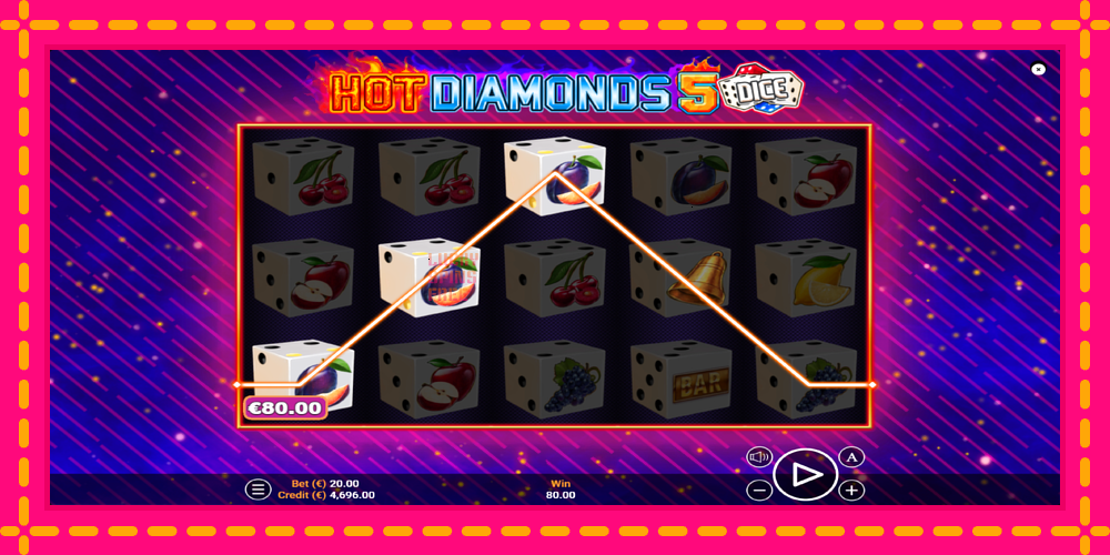 Hot Diamonds 5 Dice - thiết bị chơi game với phần thưởng độc đáo, hình ảnh 3