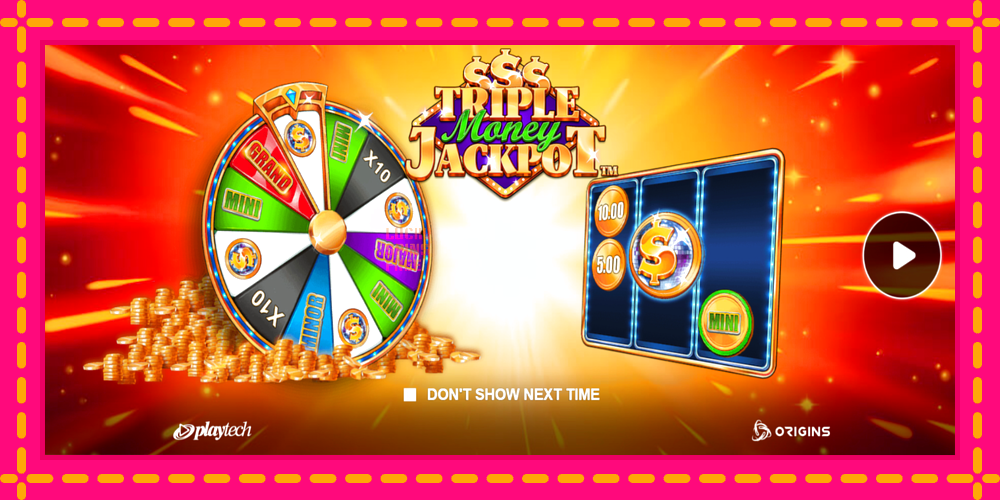 Triple Money Jackpot - thiết bị chơi game với phần thưởng độc đáo, hình ảnh 1