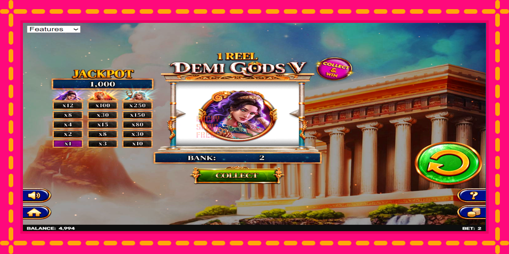 1 Reel - Demi Gods V - thiết bị chơi game với phần thưởng độc đáo, hình ảnh 3