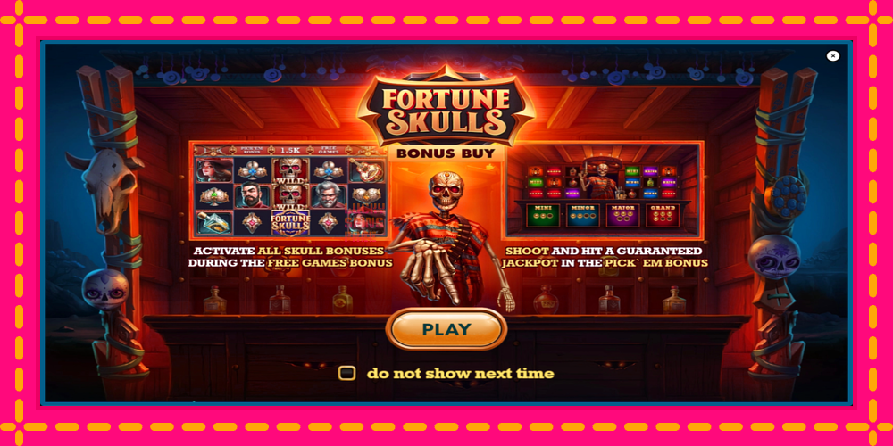 Fortune Skulls Bonus Buy - thiết bị chơi game với phần thưởng độc đáo, hình ảnh 1