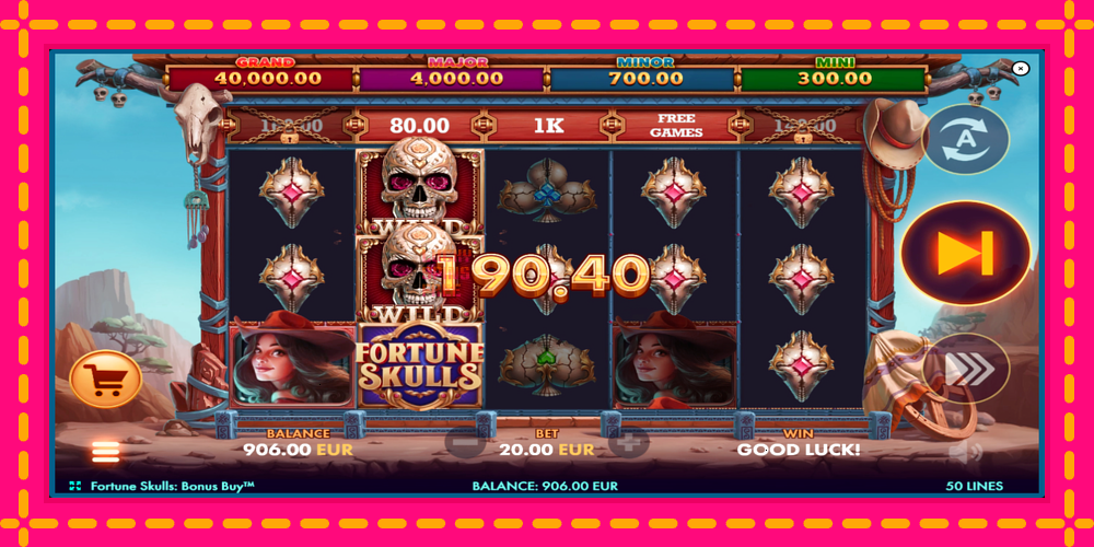 Fortune Skulls Bonus Buy - thiết bị chơi game với phần thưởng độc đáo, hình ảnh 4