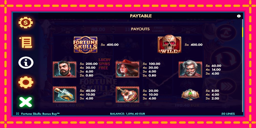 Fortune Skulls Bonus Buy - thiết bị chơi game với phần thưởng độc đáo, hình ảnh 6