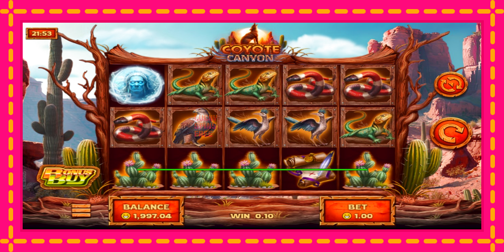 Coyote Canyon - thiết bị chơi game với phần thưởng độc đáo, hình ảnh 3