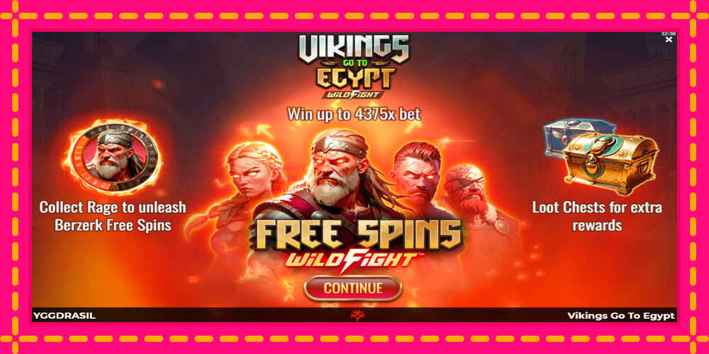 Vikings Go To Egypt Wild Fight - thiết bị chơi game với phần thưởng độc đáo, hình ảnh 1