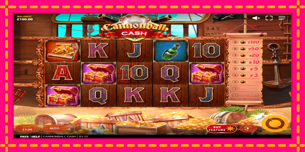 Cannonball Cash - thiết bị chơi game với phần thưởng độc đáo, hình ảnh 2