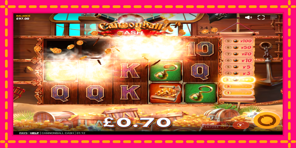 Cannonball Cash - thiết bị chơi game với phần thưởng độc đáo, hình ảnh 3