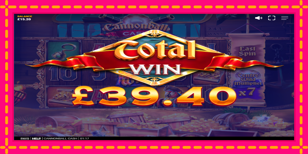 Cannonball Cash - thiết bị chơi game với phần thưởng độc đáo, hình ảnh 5