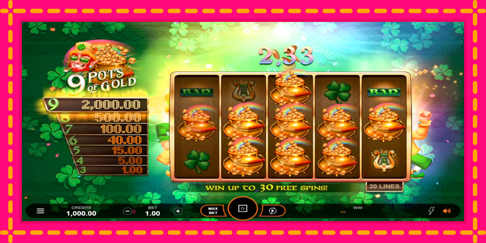 9 Pots of Gold Land & Win - thiết bị chơi game với phần thưởng độc đáo, hình ảnh 5