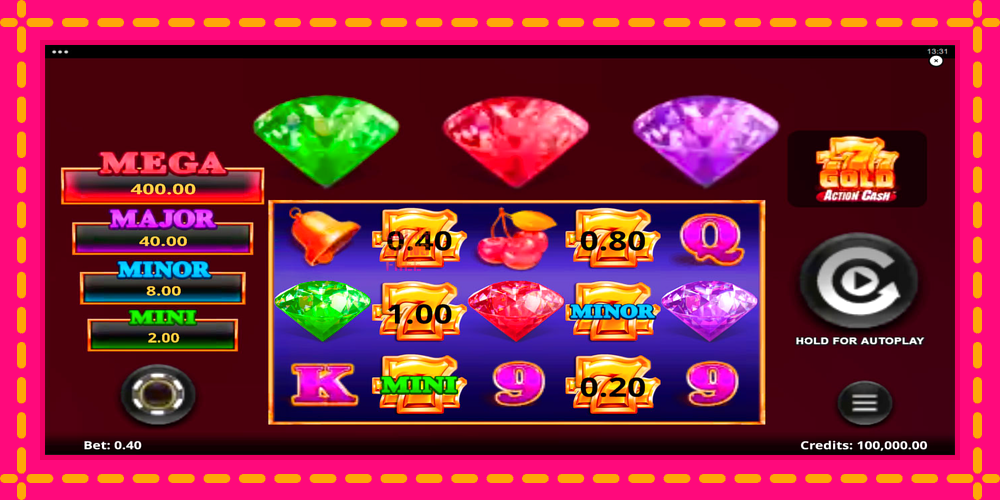 777 Gold Action Cash - thiết bị chơi game với phần thưởng độc đáo, hình ảnh 1