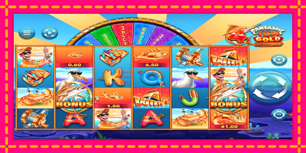 4 Fantastic Fish Gold Dream Drop - thiết bị chơi game với phần thưởng độc đáo, hình ảnh 1