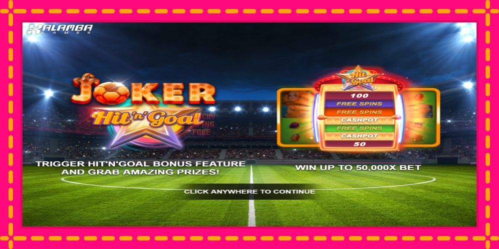 Joker HitnGoal - thiết bị chơi game với phần thưởng độc đáo, hình ảnh 1