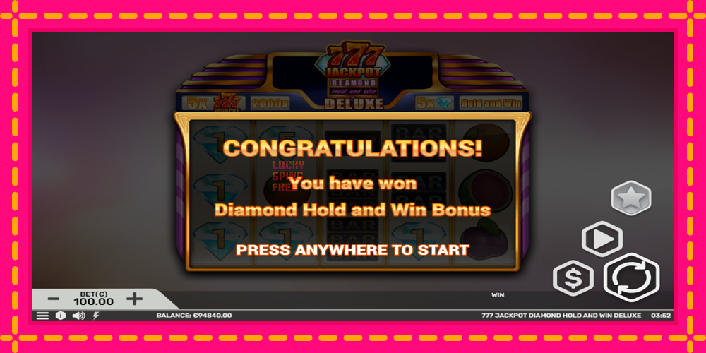 777 Jackpot Diamond Hold and Win Deluxe - thiết bị chơi game với phần thưởng độc đáo, hình ảnh 4