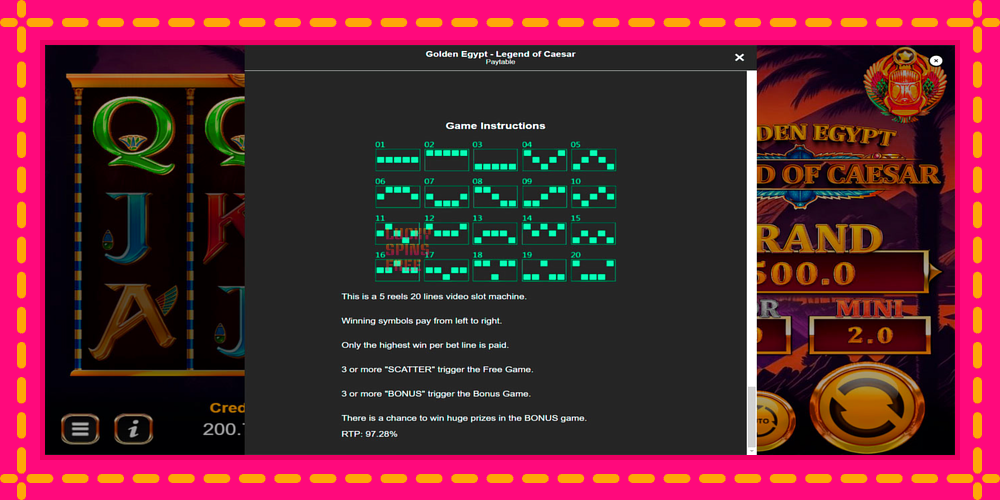 Golden Egypt Legend of Caesar - thiết bị chơi game với phần thưởng độc đáo, hình ảnh 7