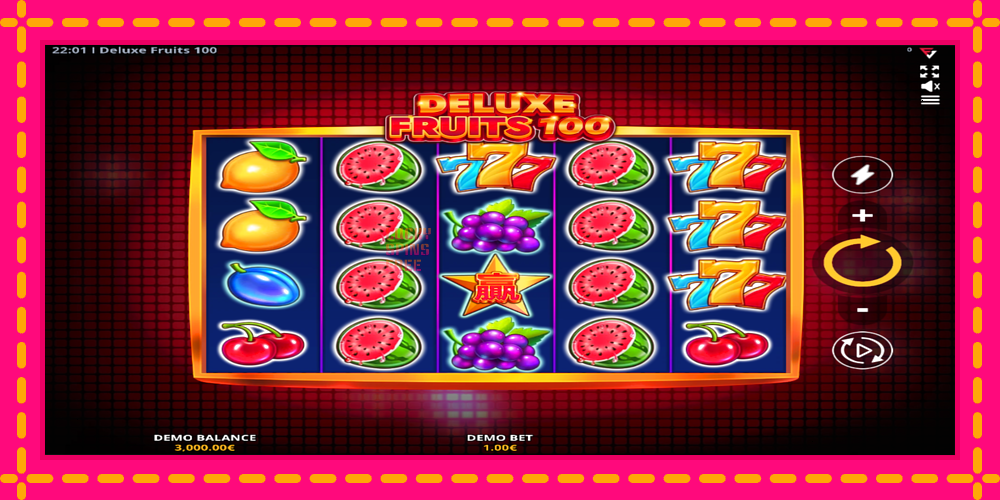 Deluxe Fruits 100 - thiết bị chơi game với phần thưởng độc đáo, hình ảnh 1