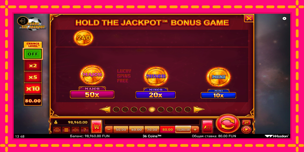 36 Coins Score The Jackpot - thiết bị chơi game với phần thưởng độc đáo, hình ảnh 7