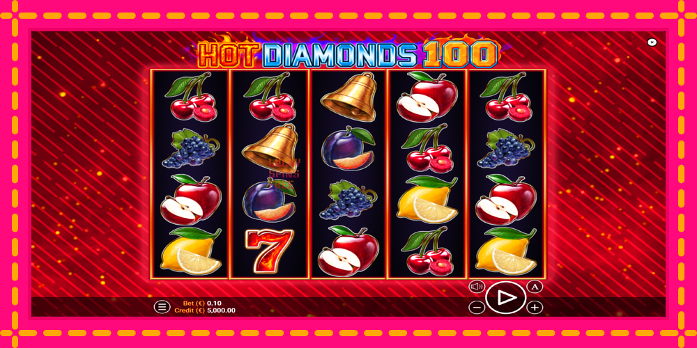 Hot Diamonds 100 - thiết bị chơi game với phần thưởng độc đáo, hình ảnh 1