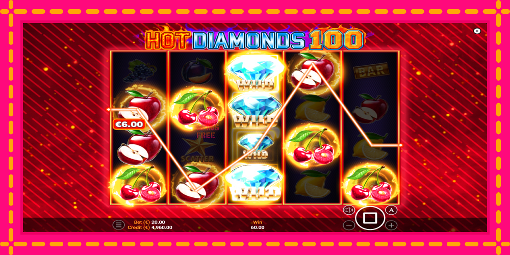 Hot Diamonds 100 - thiết bị chơi game với phần thưởng độc đáo, hình ảnh 3