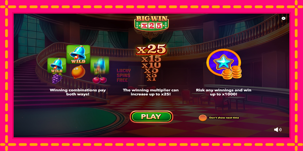 Big Win x25 - thiết bị chơi game với phần thưởng độc đáo, hình ảnh 1