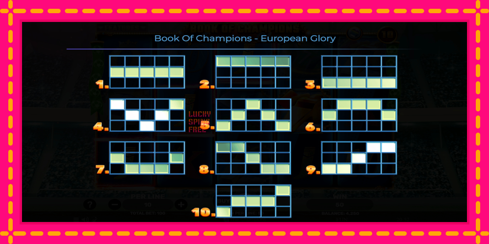 Book of Champions - European Glory - thiết bị chơi game với phần thưởng độc đáo, hình ảnh 7