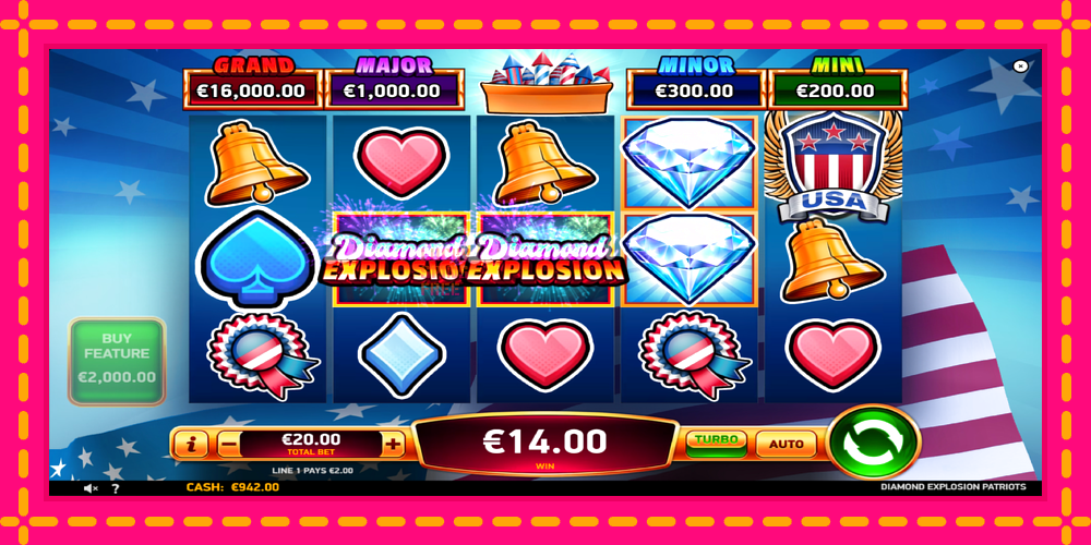 Diamond Explosion Patriots - thiết bị chơi game với phần thưởng độc đáo, hình ảnh 4