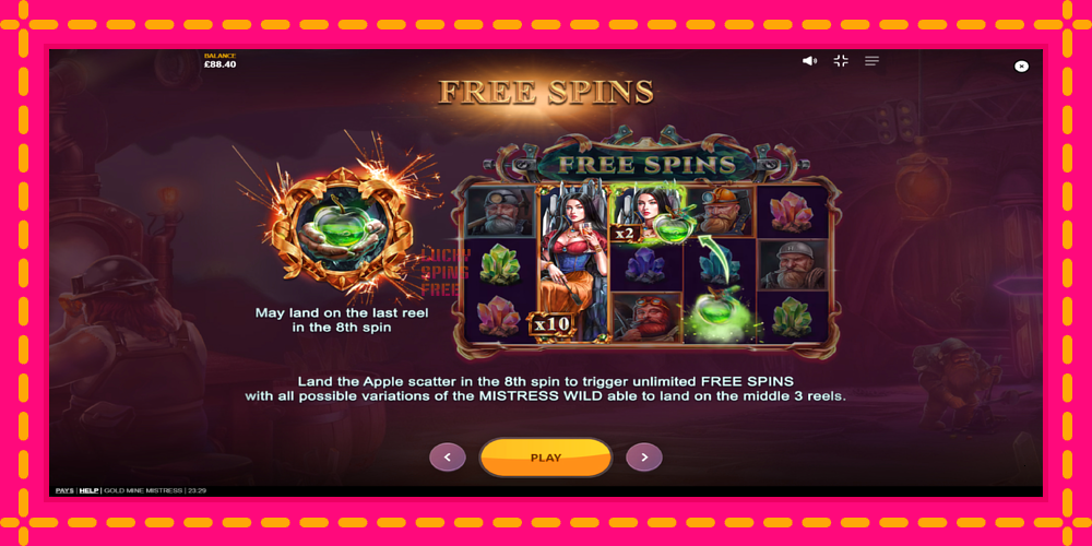 Gold Mine Mistress - thiết bị chơi game với phần thưởng độc đáo, hình ảnh 5