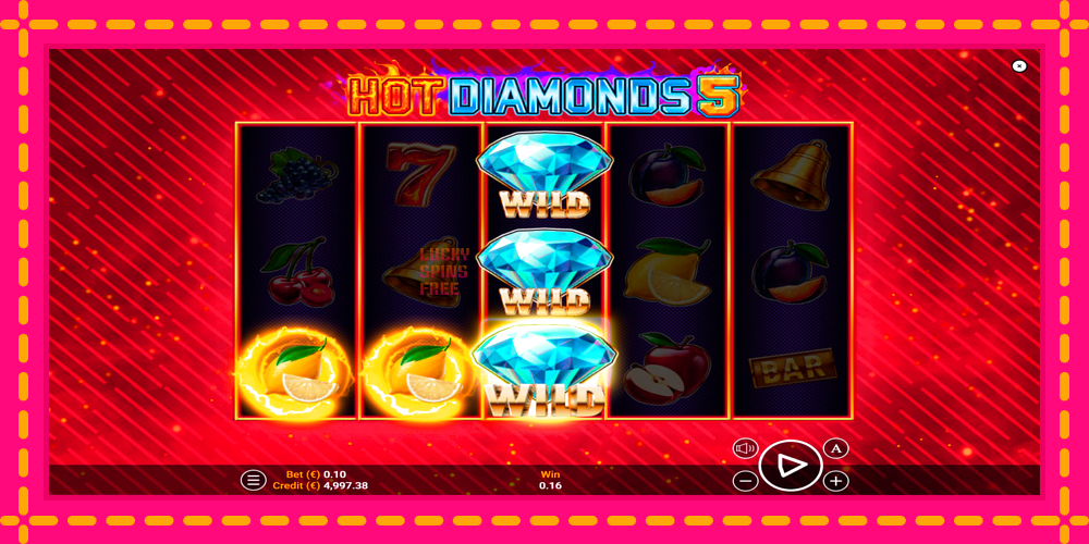 Hot Diamonds 5 - thiết bị chơi game với phần thưởng độc đáo, hình ảnh 4