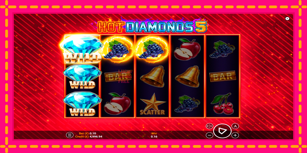 Hot Diamonds 5 - thiết bị chơi game với phần thưởng độc đáo, hình ảnh 5