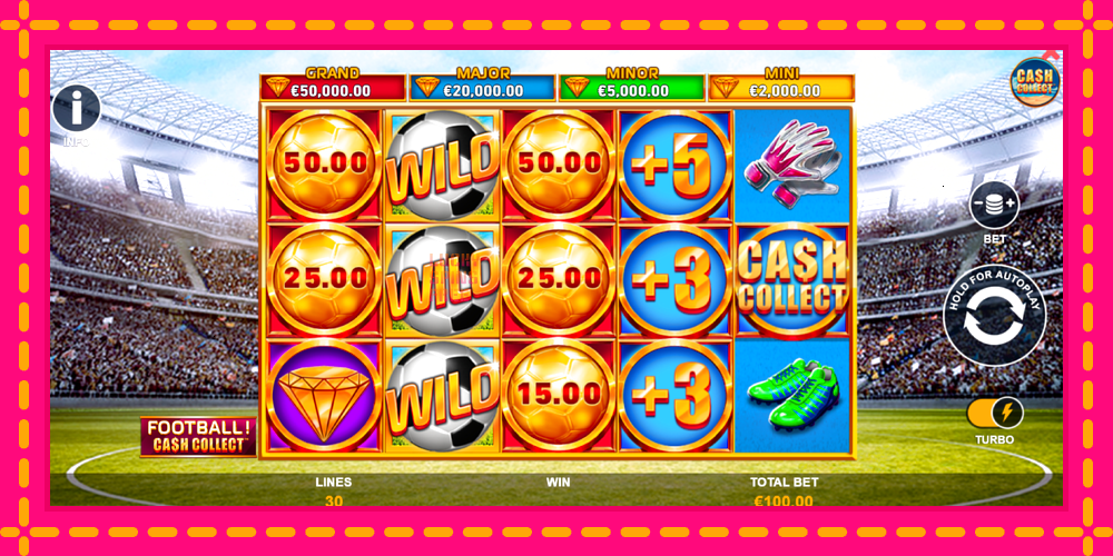 Football Cash Collect PowerPlay Jackpot - thiết bị chơi game với phần thưởng độc đáo, hình ảnh 2