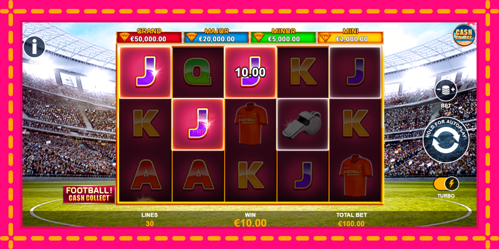 Football Cash Collect PowerPlay Jackpot - thiết bị chơi game với phần thưởng độc đáo, hình ảnh 4