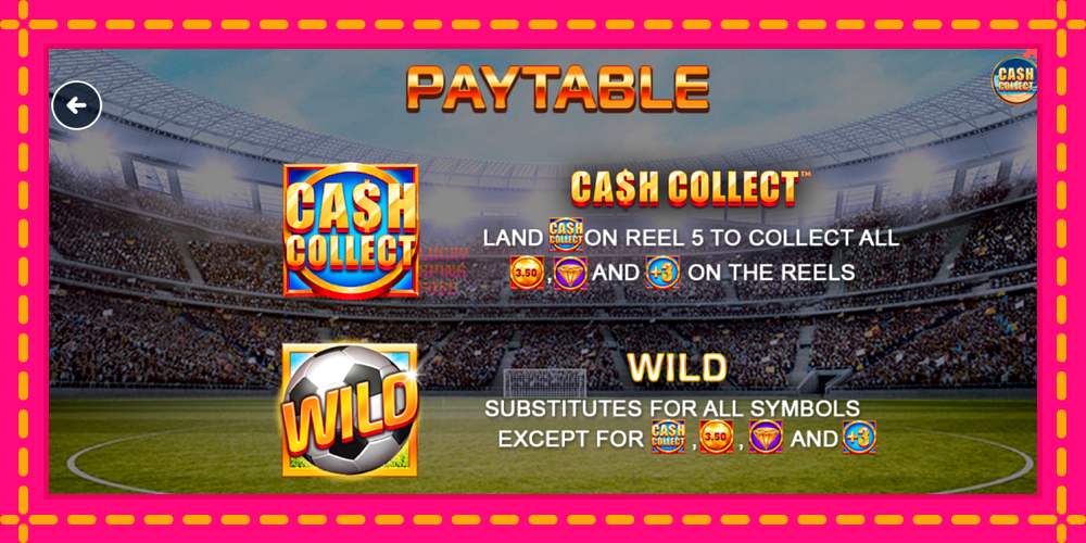 Football Cash Collect PowerPlay Jackpot - thiết bị chơi game với phần thưởng độc đáo, hình ảnh 5