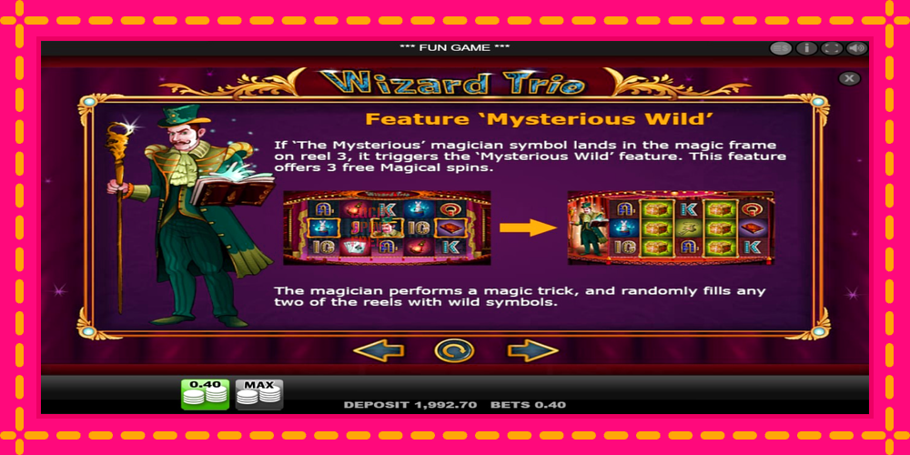 Wizard Trio - thiết bị chơi game với phần thưởng độc đáo, hình ảnh 6