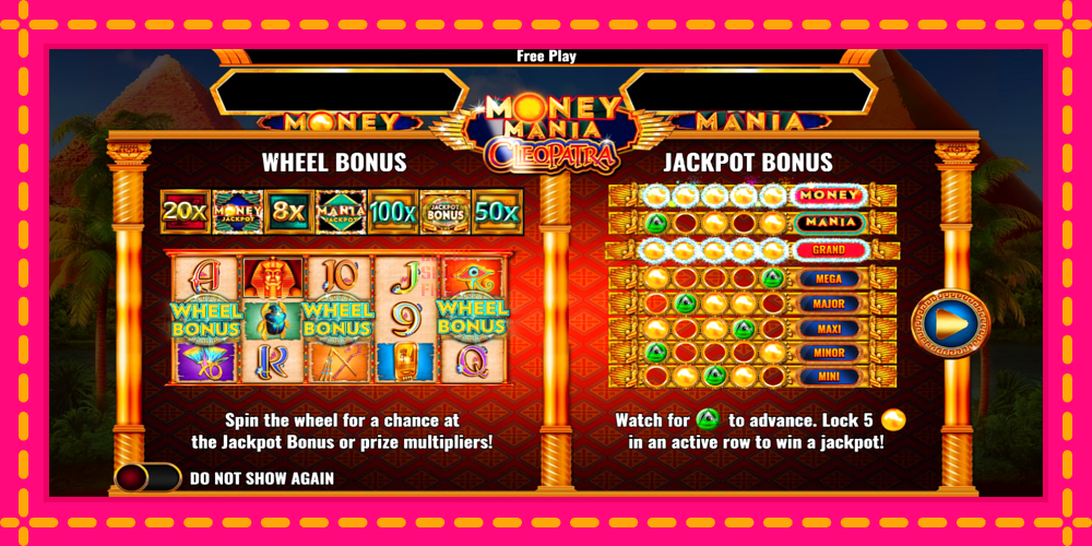 Money Mania Cleopatra - thiết bị chơi game với phần thưởng độc đáo, hình ảnh 1