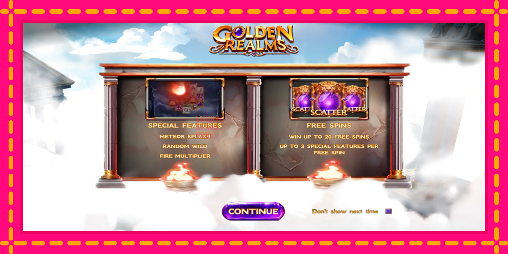 Golden Realms - thiết bị chơi game với phần thưởng độc đáo, hình ảnh 1