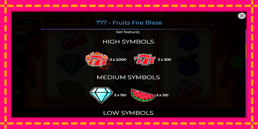 777 - Fruits Fire Blaze - thiết bị chơi game với phần thưởng độc đáo, hình ảnh 6