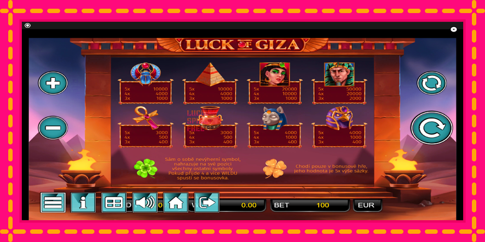 Luck of Giza - thiết bị chơi game với phần thưởng độc đáo, hình ảnh 5