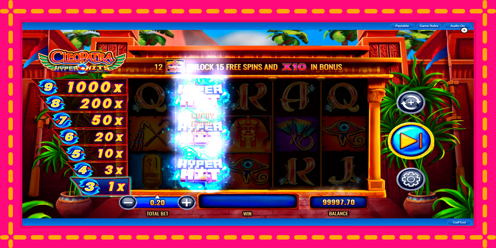 Cleopatra Hyper Hits - thiết bị chơi game với phần thưởng độc đáo, hình ảnh 4