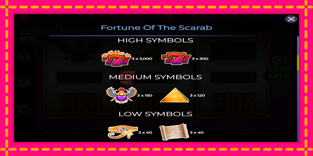 Fortune of the Scarab - thiết bị chơi game với phần thưởng độc đáo, hình ảnh 5