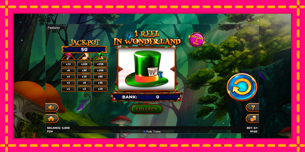 1 Reel In Wonderland - thiết bị chơi game với phần thưởng độc đáo, hình ảnh 2