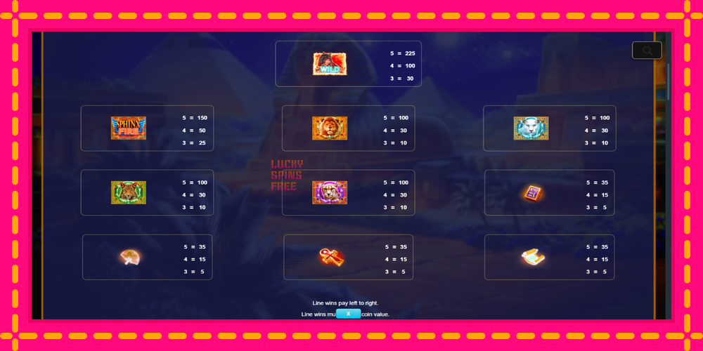 Money Mania Sphinx Fire - thiết bị chơi game với phần thưởng độc đáo, hình ảnh 6