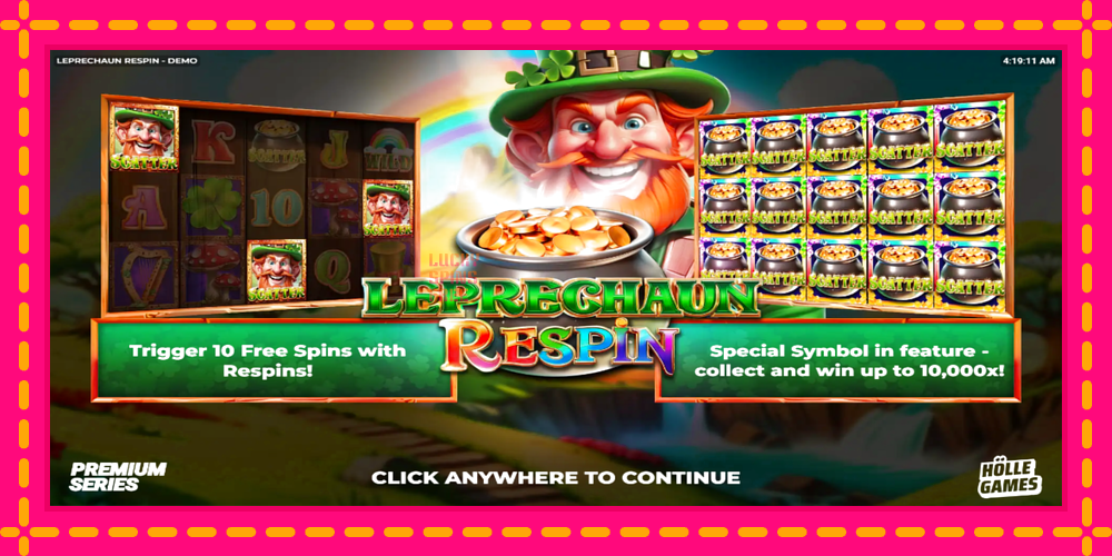 Leprechaun Respin - thiết bị chơi game với phần thưởng độc đáo, hình ảnh 1