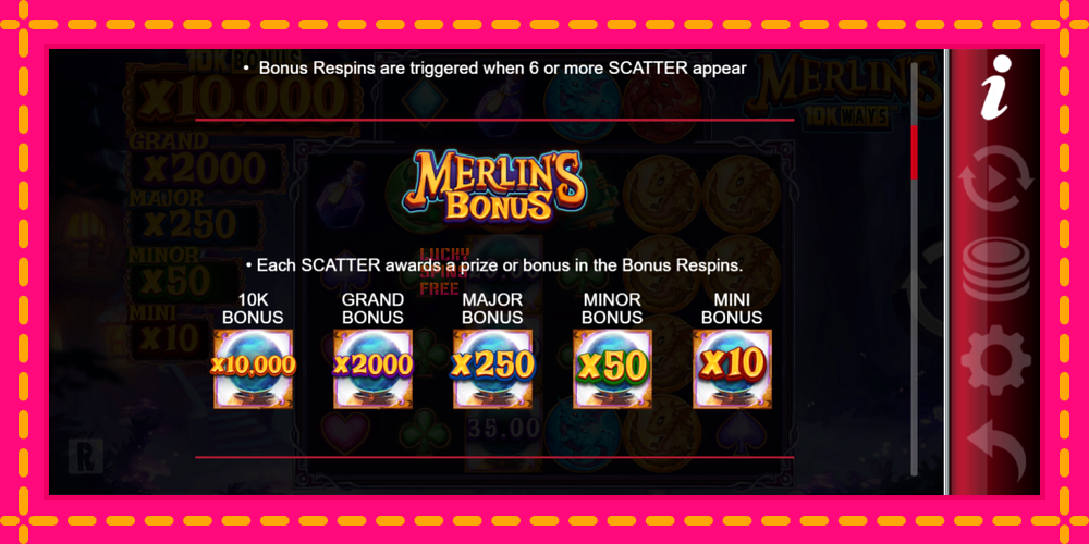 Merlins 10k Ways - thiết bị chơi game với phần thưởng độc đáo, hình ảnh 5