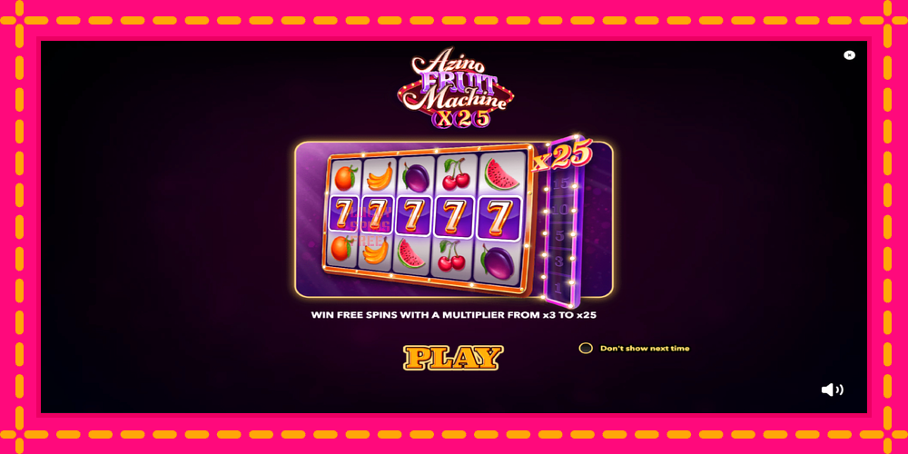 Azino Fruit Machine x25 - thiết bị chơi game với phần thưởng độc đáo, hình ảnh 1