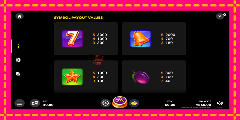 Azino Fruit Machine x25 - thiết bị chơi game với phần thưởng độc đáo, hình ảnh 5