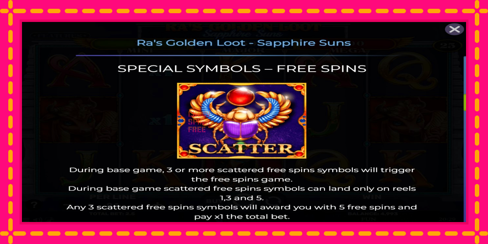 Ras Golden Loot - Sapphire Suns - thiết bị chơi game với phần thưởng độc đáo, hình ảnh 4